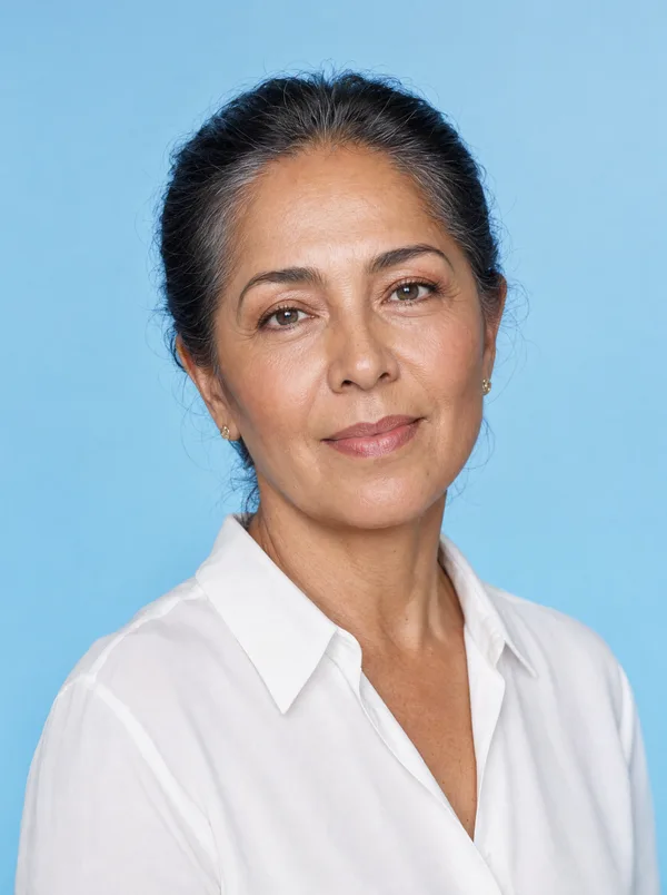 Retrato de paciente con resultados naturales